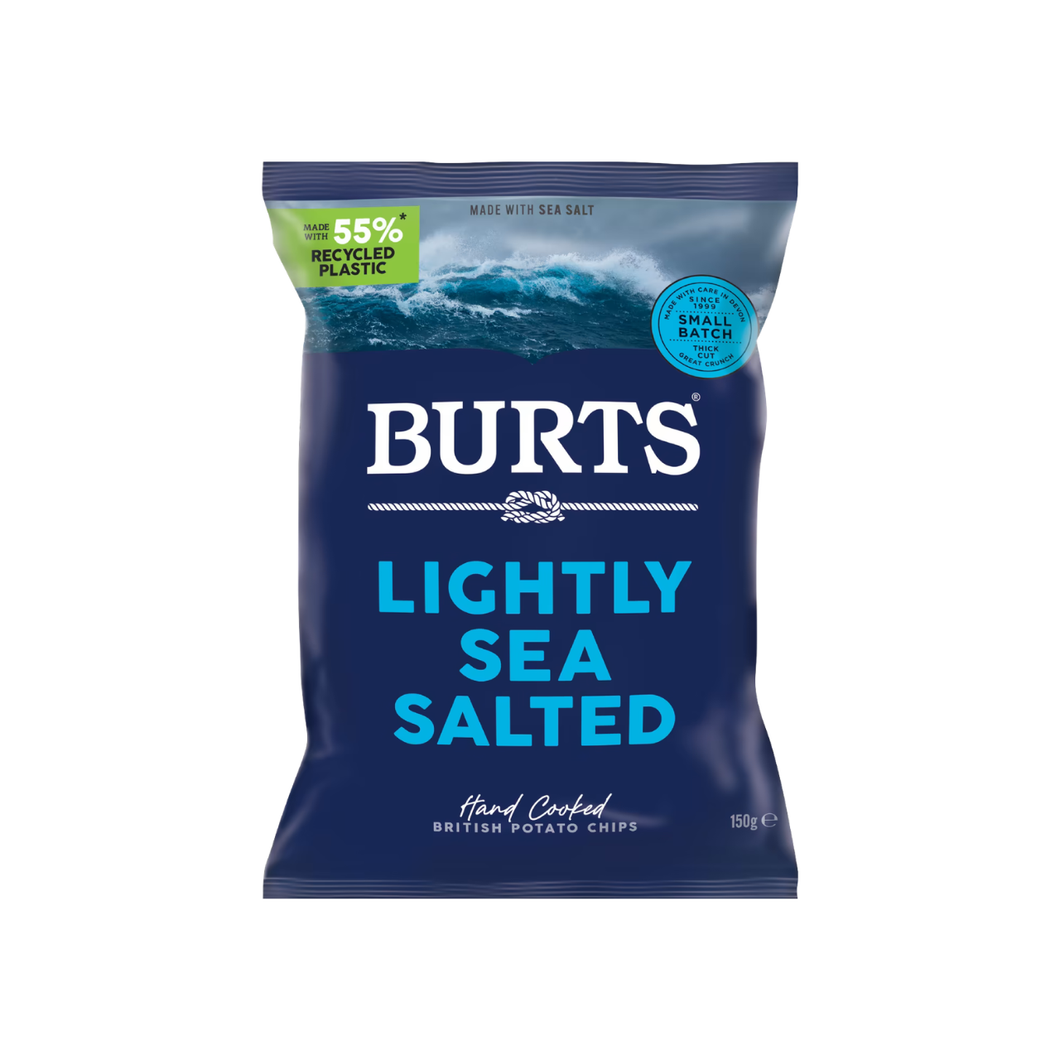 Burts Snacks Potato Chips - Lightly Sea Salted 150g