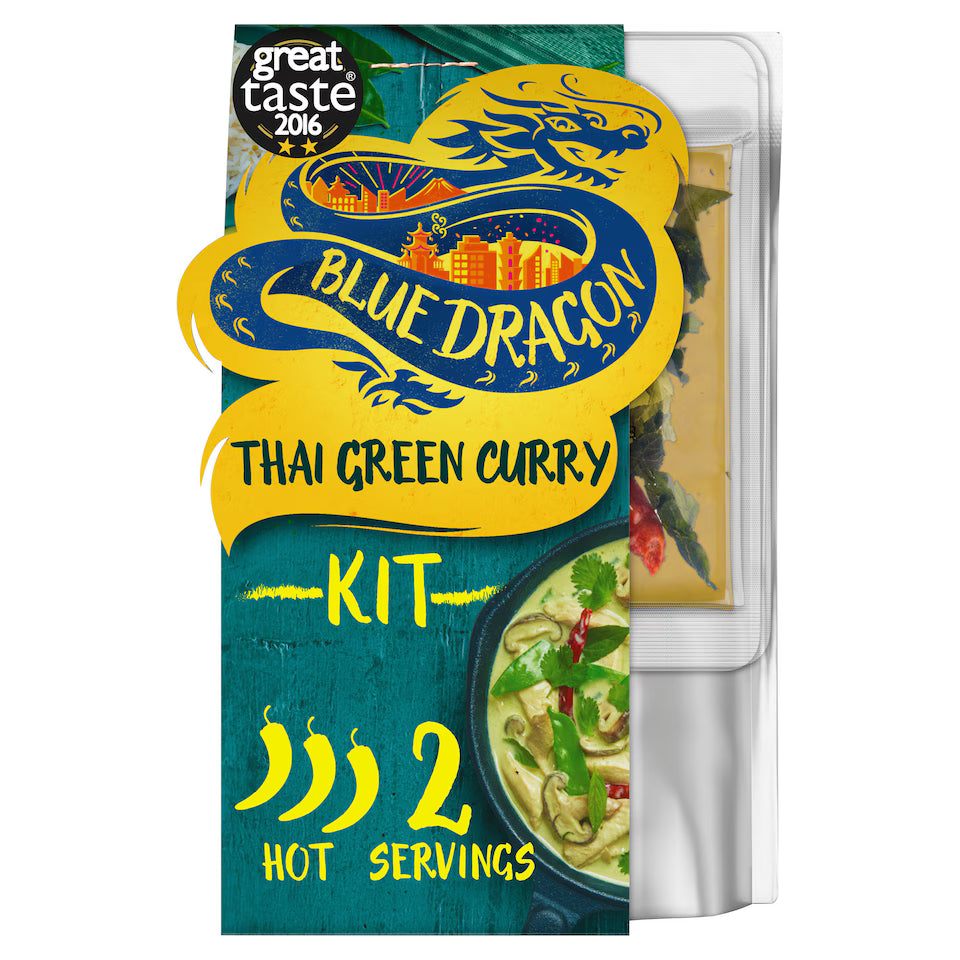 Blue Dragon Thai Green Curry 3 Step Meal Kit 253g