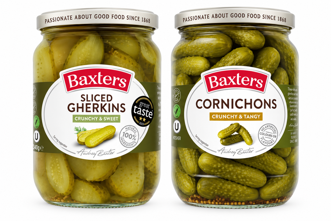 Baxters Gherkins & Cornichons Pickle Duo