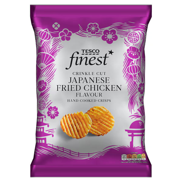 Tesco Finest Japanese Fried Chicken Crinkle Cut Crisps, 150g