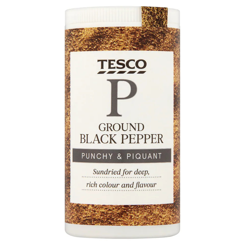 Tesco Ground Black Pepper, 25g