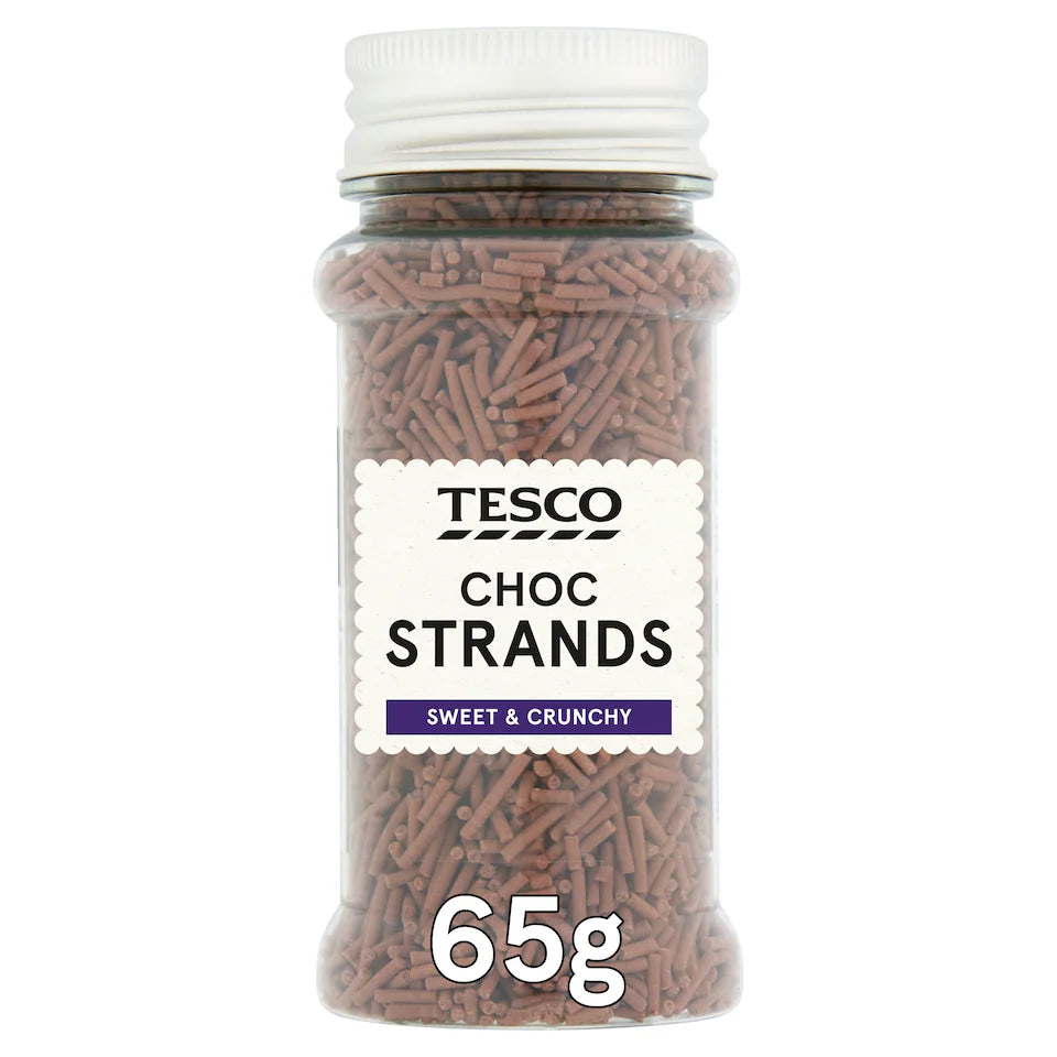 Tesco Choc Strands, 65g