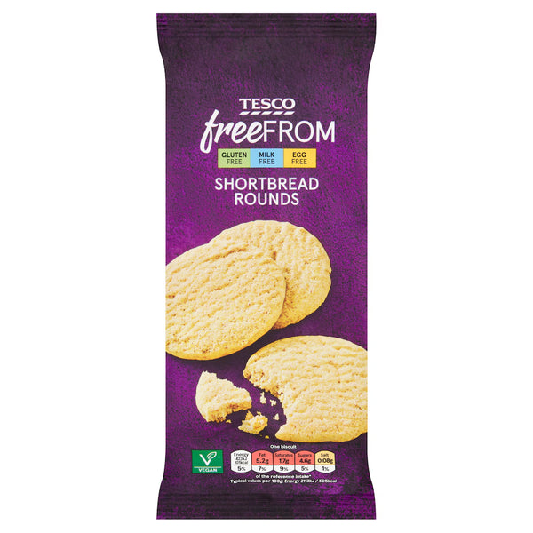 Tesco Free From Shortbread Biscuits, 160g