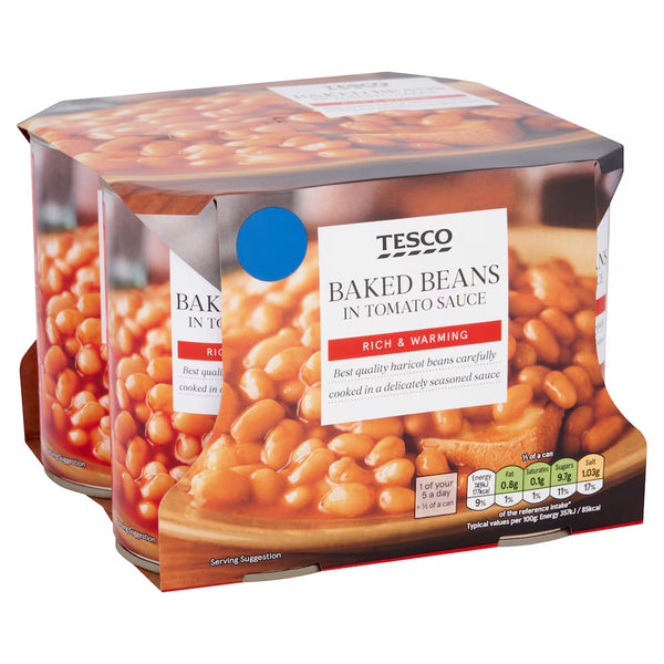 Tesco Baked Beans In Tomato Sauce, 4X420g