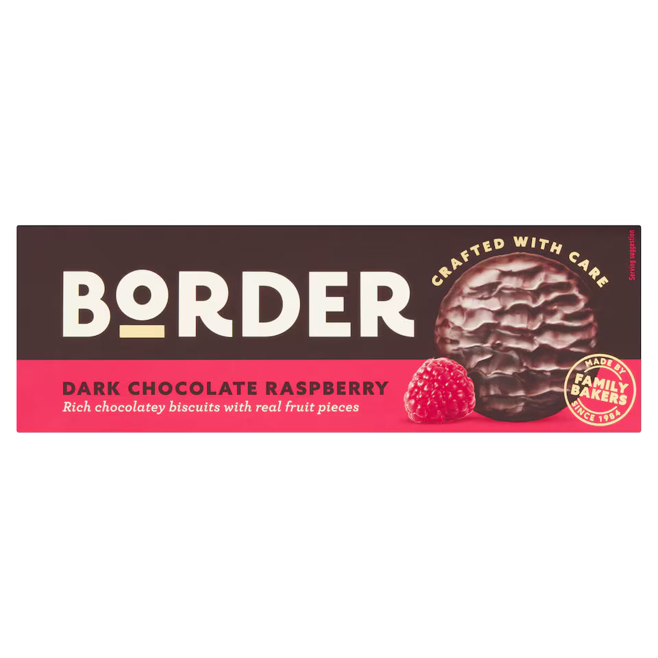 Border Biscuits Dark Chocolate Raspberry Biscuit  150g