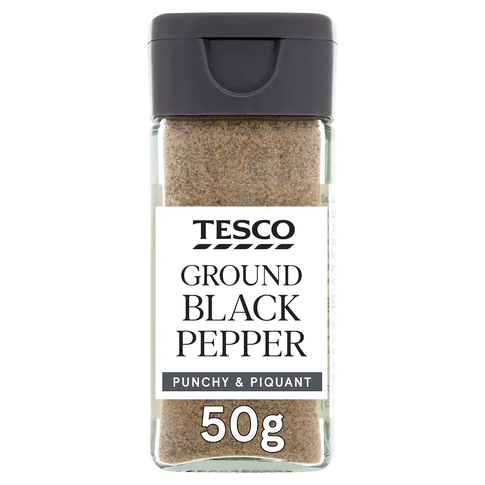 Tesco Ground Black Pepper, 50g
