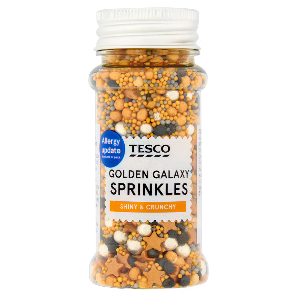 Tesco Golden Galaxy Sprinkles, 75g