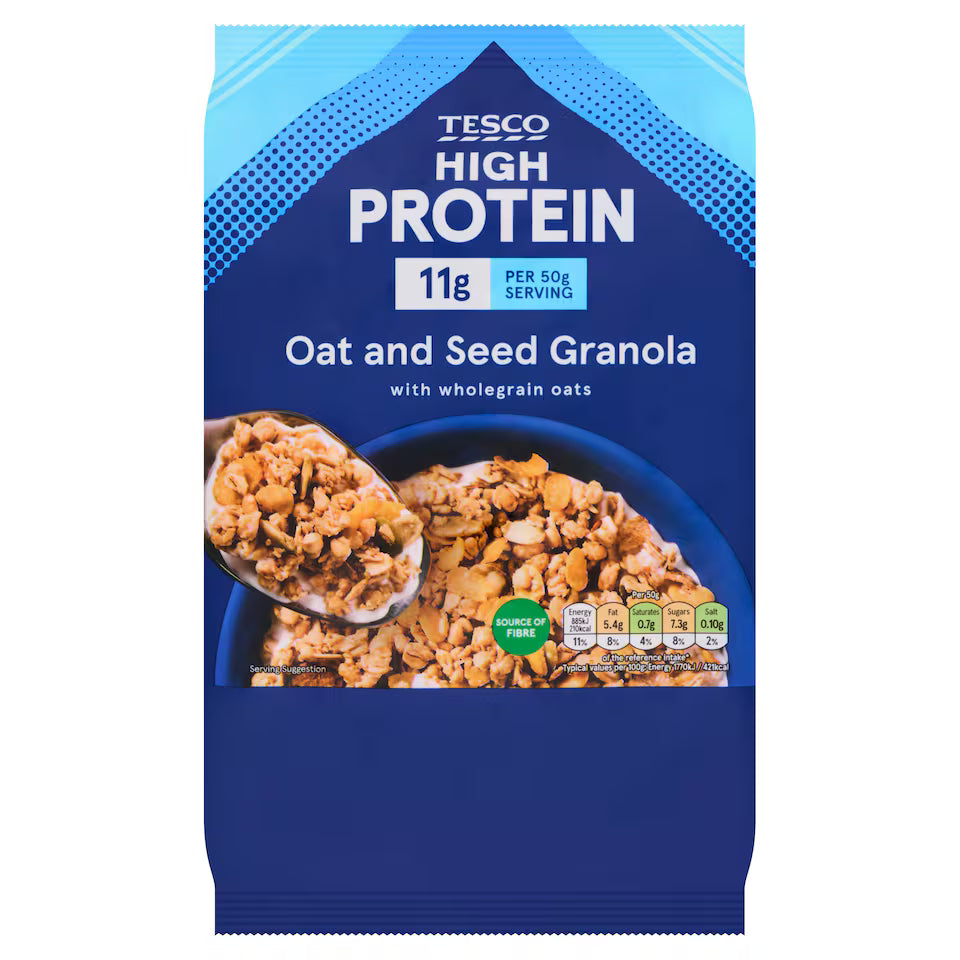 Tesco High Protein Oat & Seed Granola 500G