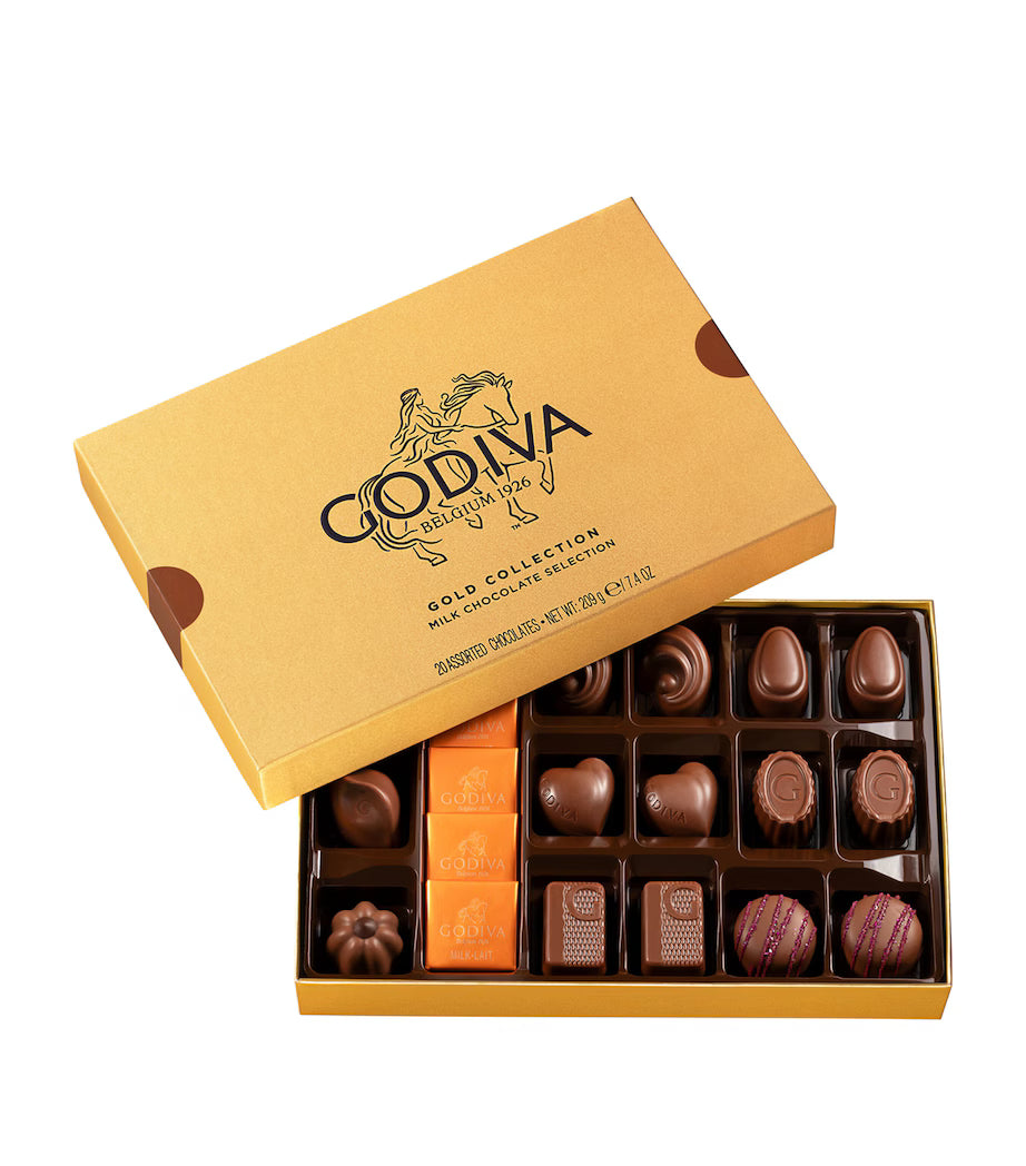 Godiva Gold Collection Milk Chocolate 20-Piece Selection Box 209g