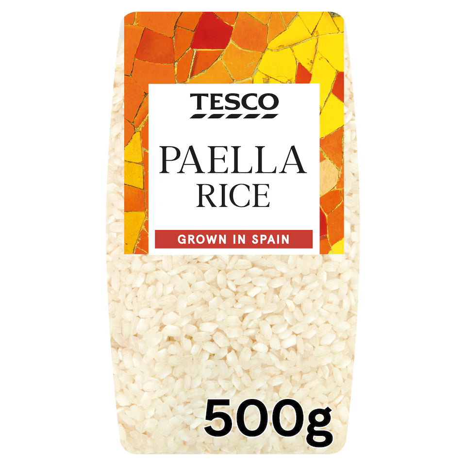 Tesco Ingredients Spanish Paella Rice 500G
