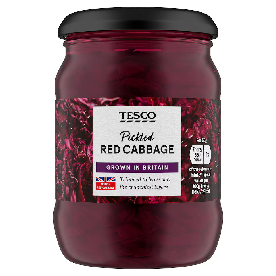 Tesco Pickled Red Cabbage, 340g