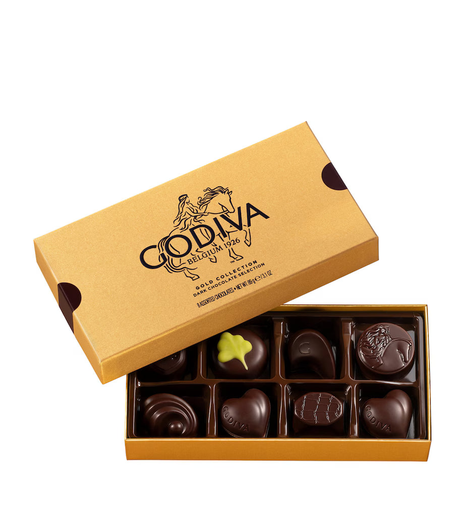 Godiva Gold Collection Dark Chocolate 8-Piece Selection Box 89g