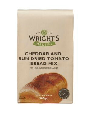 Wright's Baking Cheddar Cheese And Sundried Tomato Bread Mix, 500g