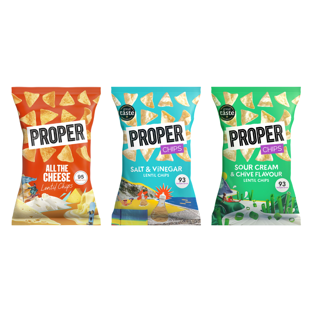 Proper Lentil Chips Variety Pack