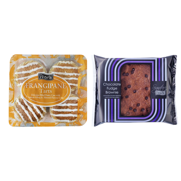 Pearls Signature Range -  Frangipane Tarts & Chocolate Fudge Brownie