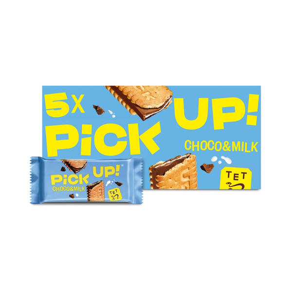 Bahlsen Pick Up! Choco & Milk Chocolate Biscuit Bars 5x28g