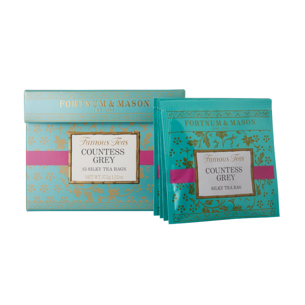 Fortnum & Mason Countess Grey 15 Whole Leaf Silky Teabags