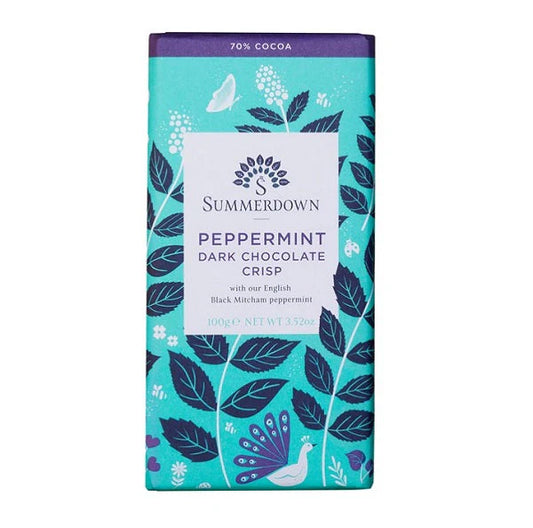 Summerdown Peppermint Dark Chocolate Crisp Bar 100G