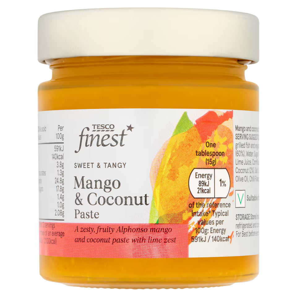 Tesco Finest Sweet and Spicy Mango & Coconut Paste 195g