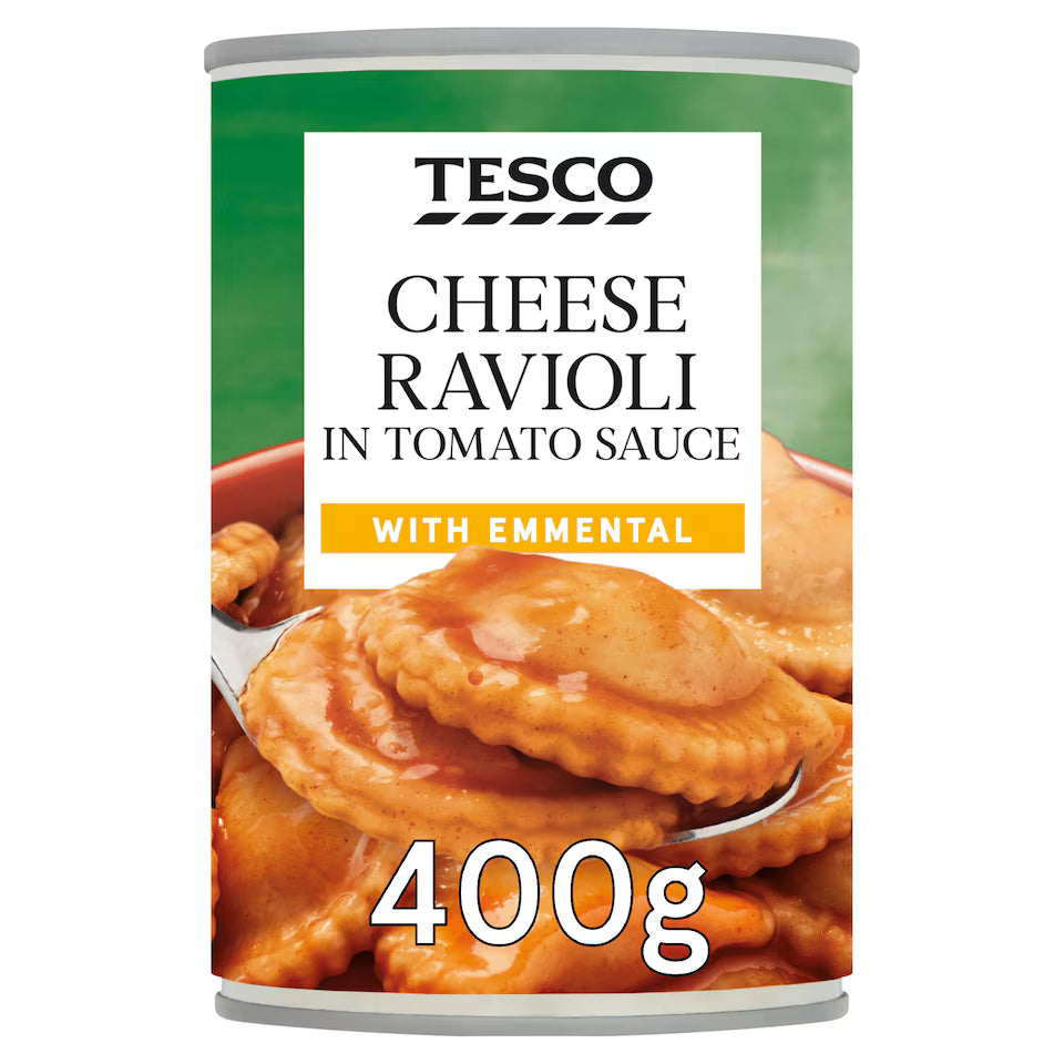 Tesco Cheese Ravioli In Tomato Sauce, 400g