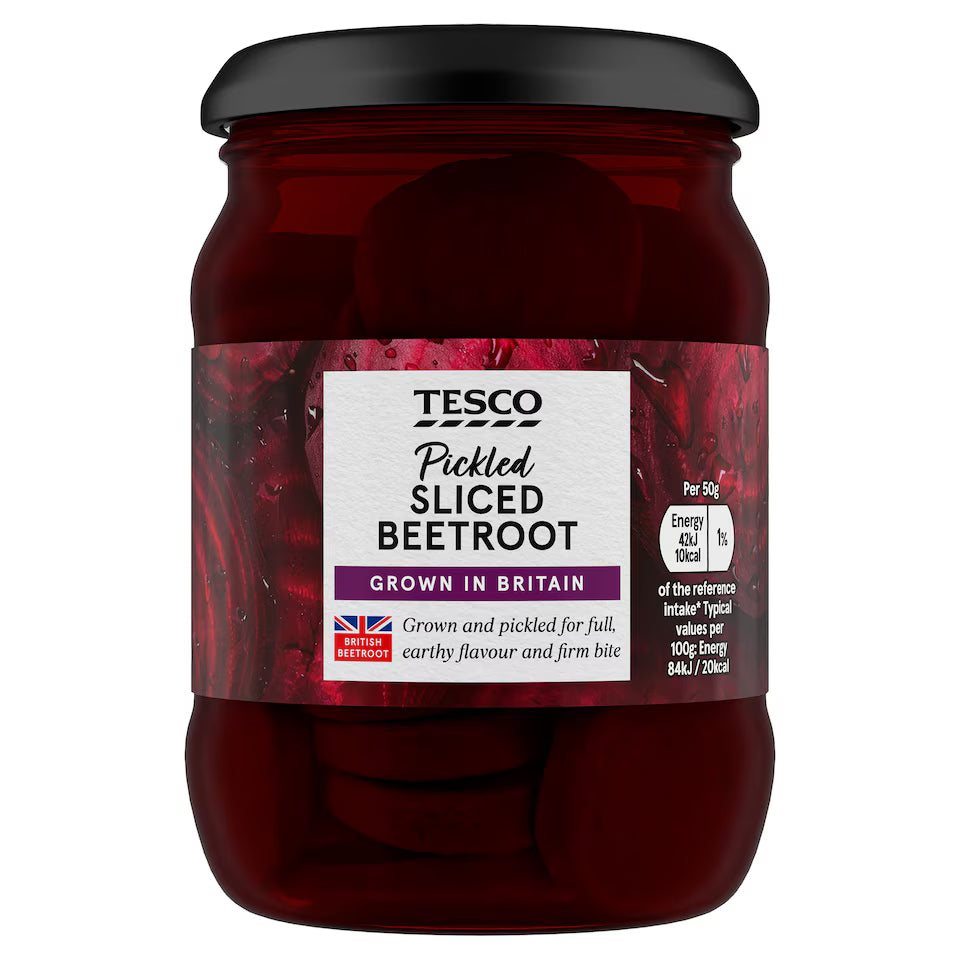 Tesco Pickled Sliced Beetroot, 340g