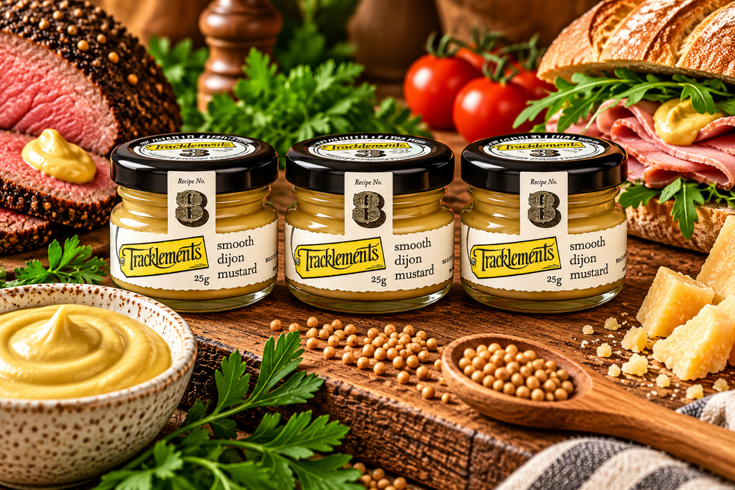 Tracklements Smooth Dijon Mustard Mini 25g - Pack of 3