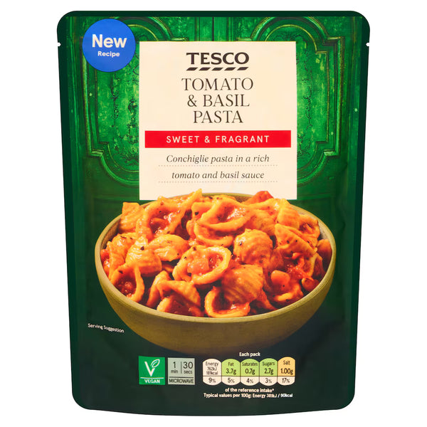 Tesco Tomato and Basil Pasta, 200g