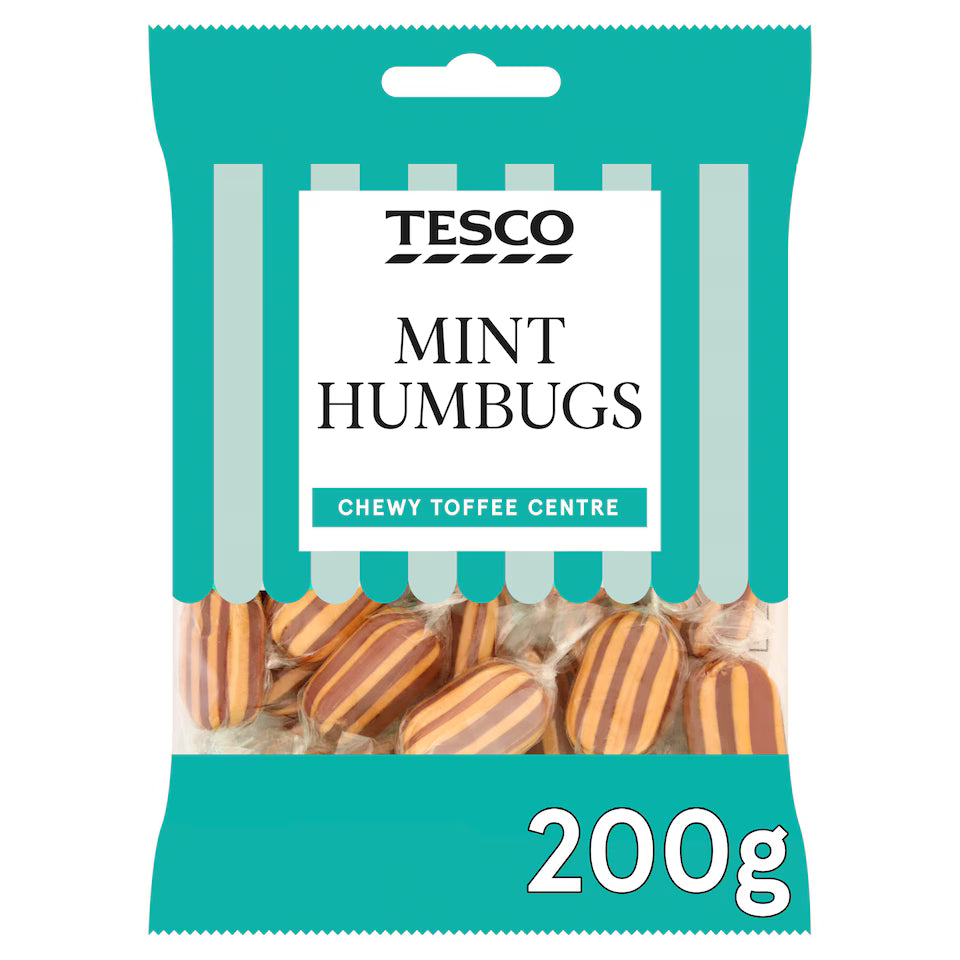 Tesco Mint Humbugs, 200g