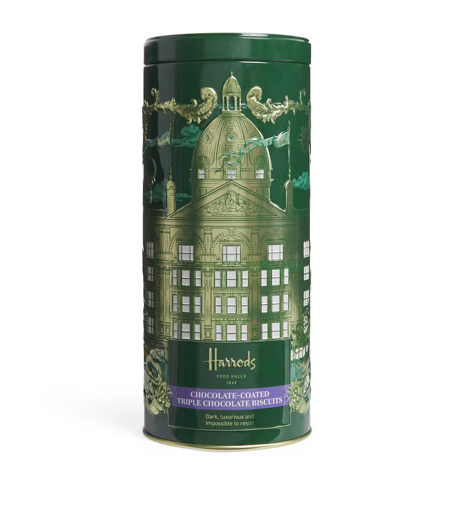 Harrods Triple Chocolate Biscuit Tin (200g)