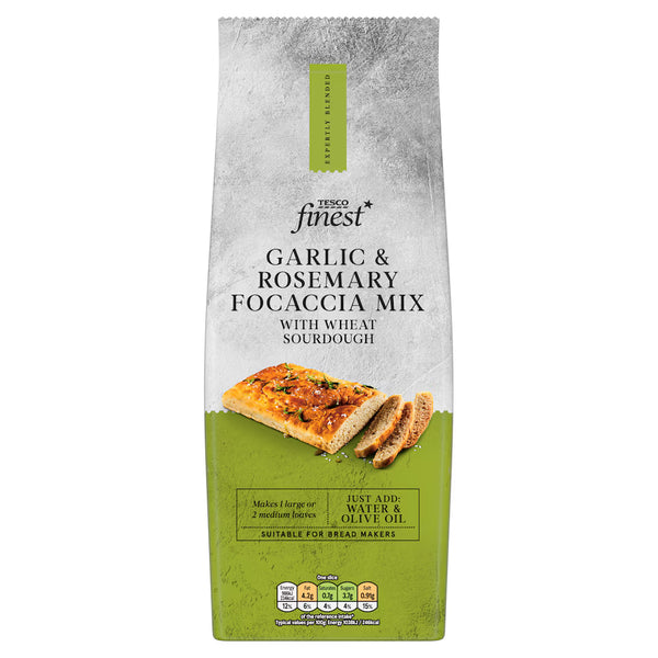 Tesco Finest Garlic & Rosemary Focaccia Mix, 500g