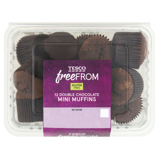 Tesco Free From Double Chocolate Mini Muffins