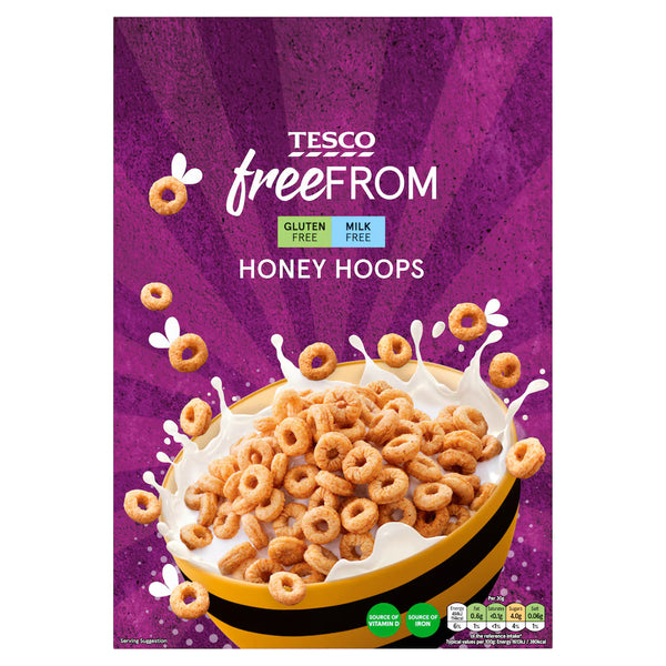 Tesco Free From Honey Hoops, 300g