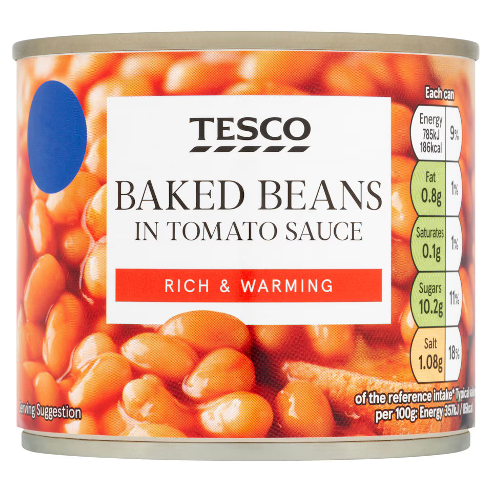 Tesco Baked Beans In Tomato Sauce 220g