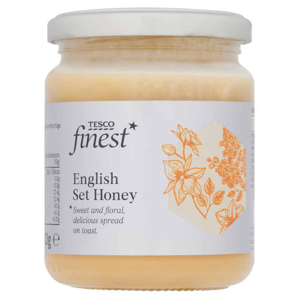 Tesco Finest English Set Honey 340G
