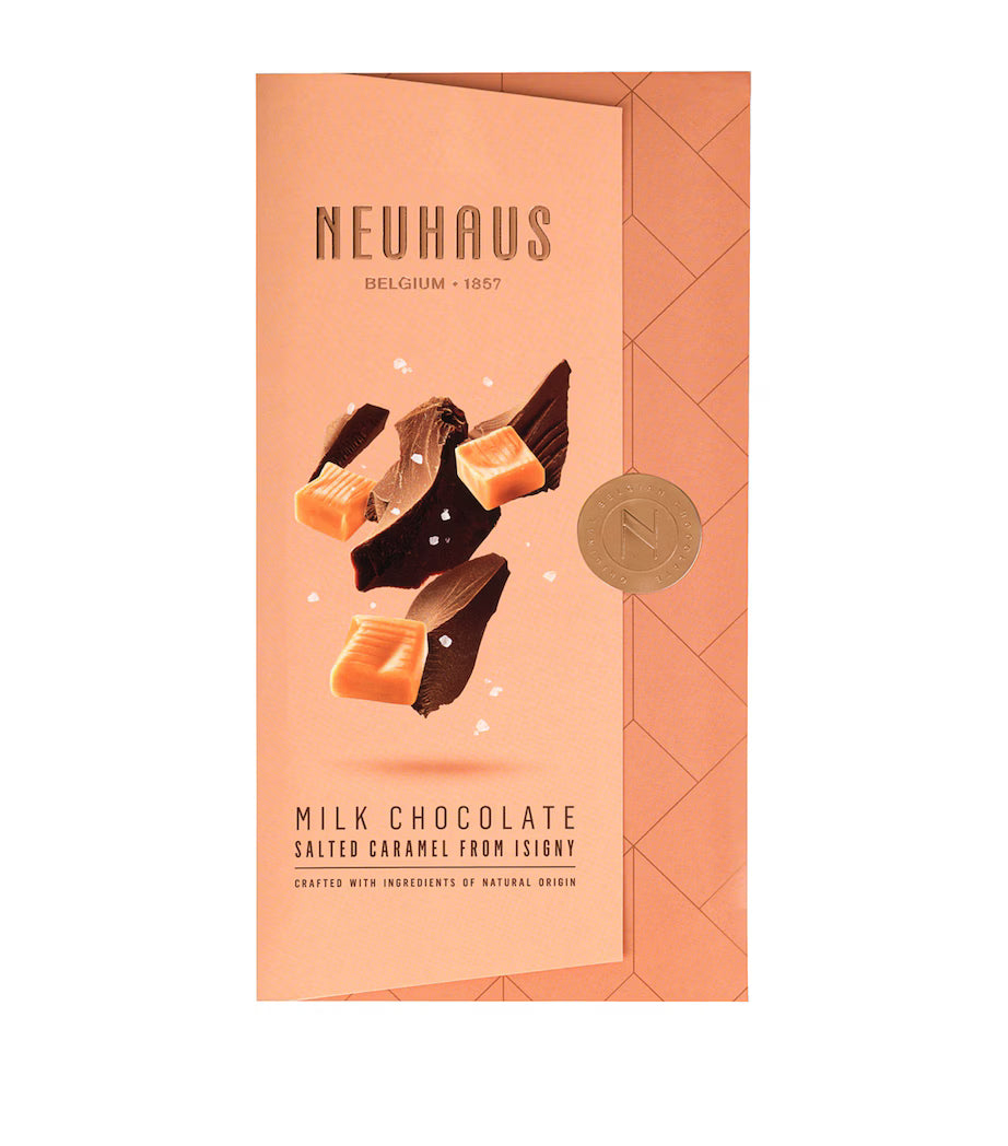 Neuhaus Isigny Salted Caramel Milk Chocolate Bar - 100g