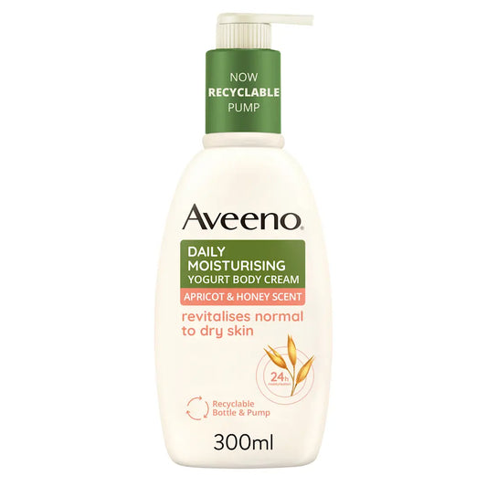 Aveeno Daily Moisturising Yogurt Body Cream Apricot & Honey 300ml