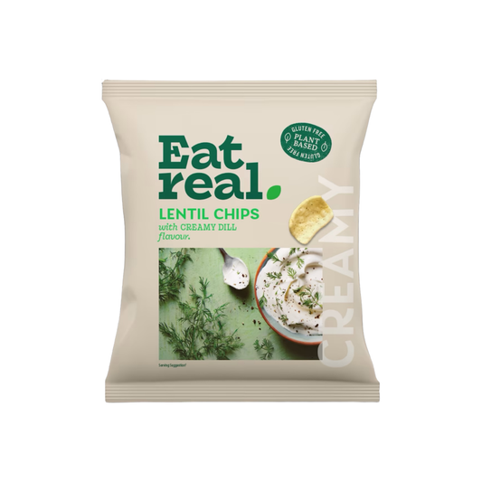 Eat Real Lentil Chips - Creamy Dill Flavour 40g