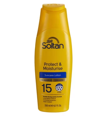 Soltan Protect & Moisturise spray - SPF15, 200ml