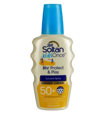 Soltan Kids Once Protect & Play Suncare Spray - SPF50+, 200ml