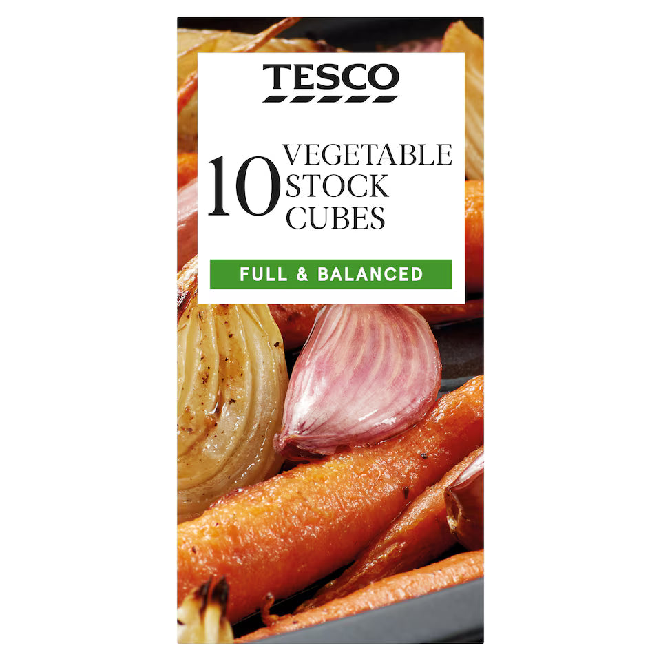 Tesco Vegetable Stock Cubes 10 Pack, 100g