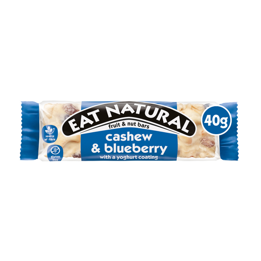 Eat Natural Cashew & Blueberry Bar With Yoghurt Coating 40G