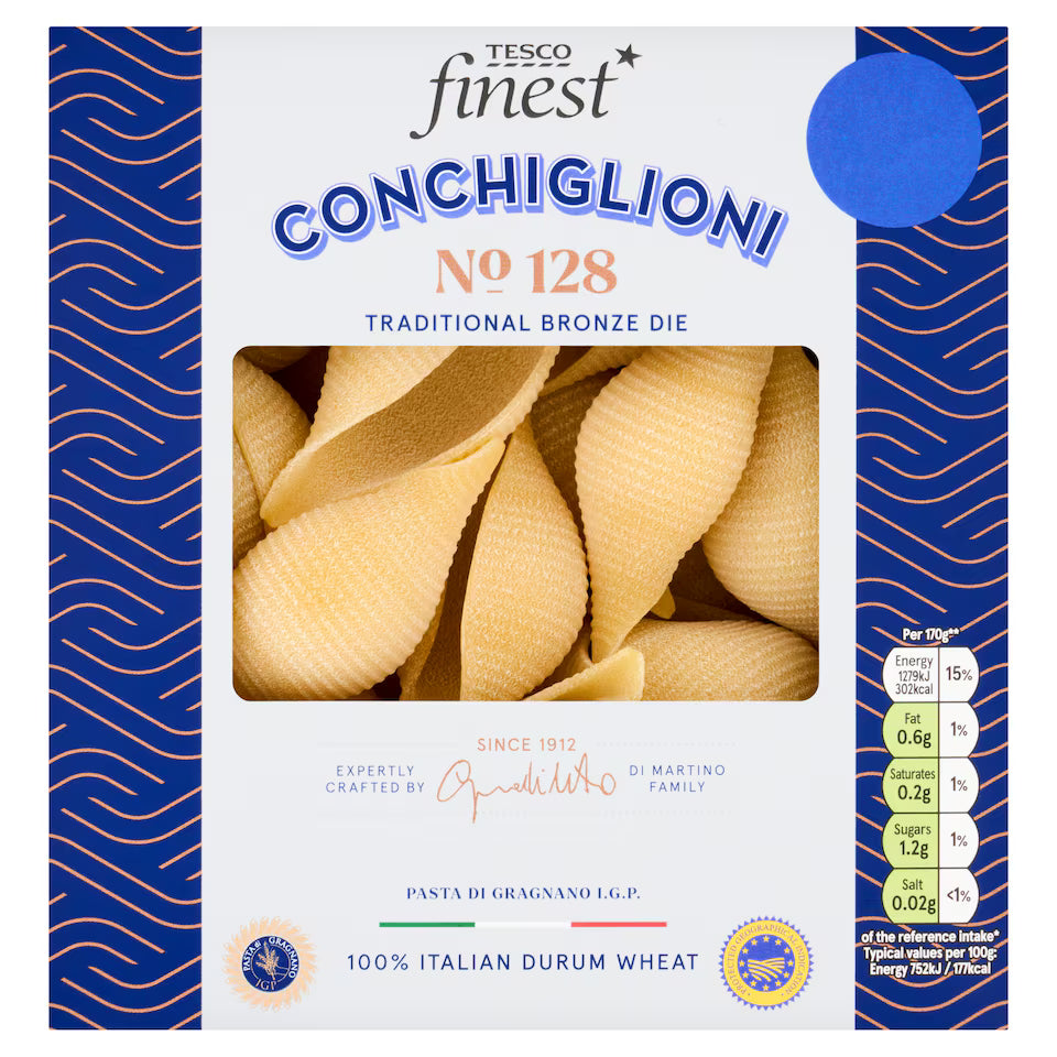 TESCO FINEST CONCHIGLIONI 375G