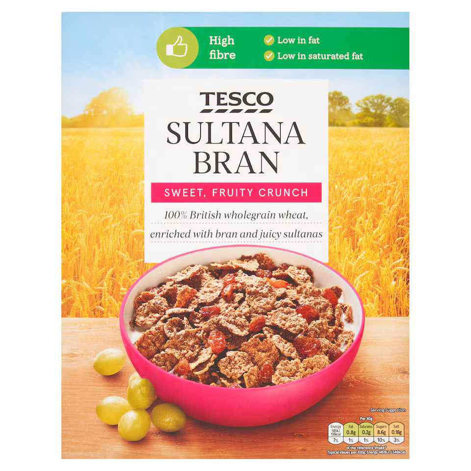 Tesco Sultana Bran Cereal 750G