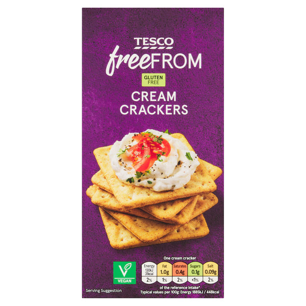 Tesco Free from cream crackers, 137g