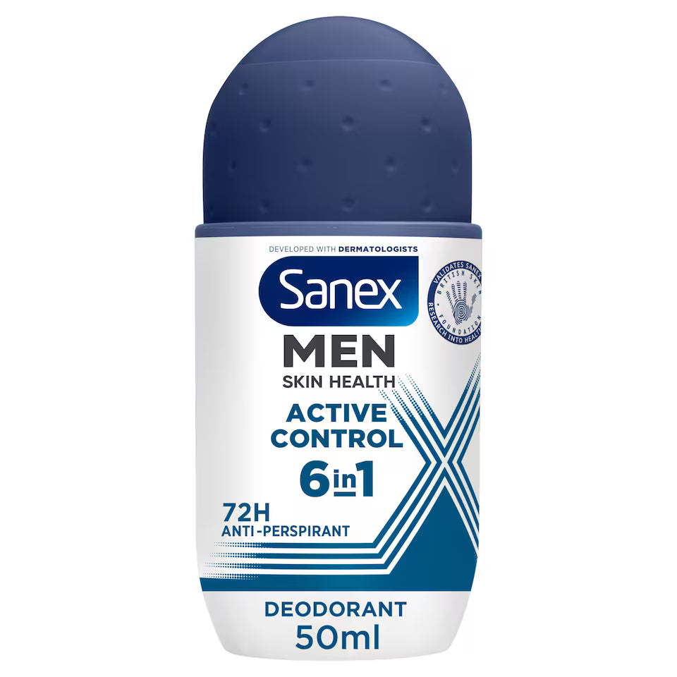Sanex Men Active Control Roll On Deodorant, 50ml