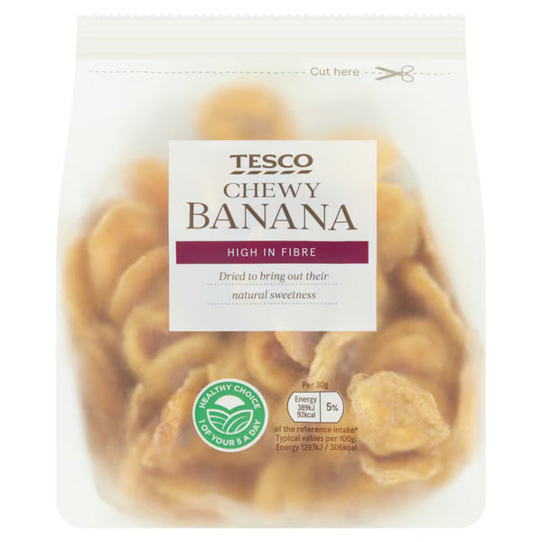 Tesco Chewy Dried Banana 200G