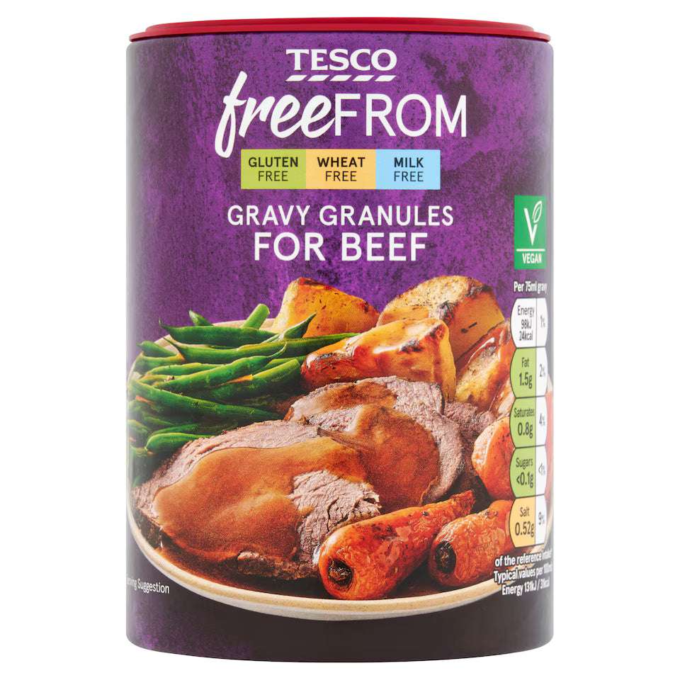 Tesco Free From Gravy Granules For Beef, 170g