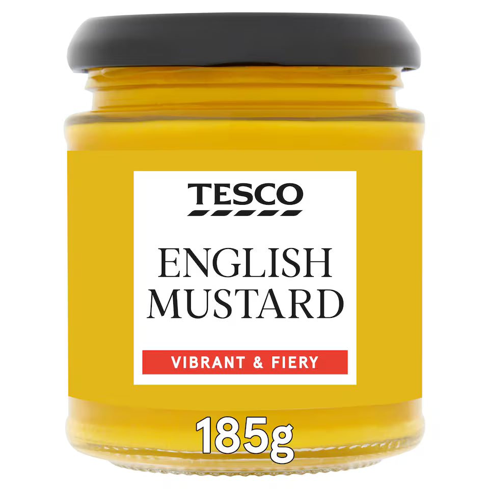 Tesco English Mustard, 185g