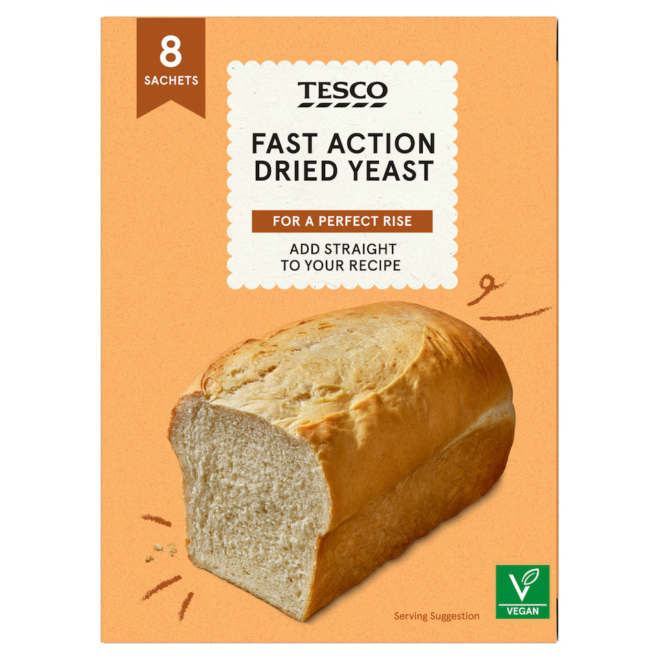 Tesco Fast Action Dried Yeast, 56g