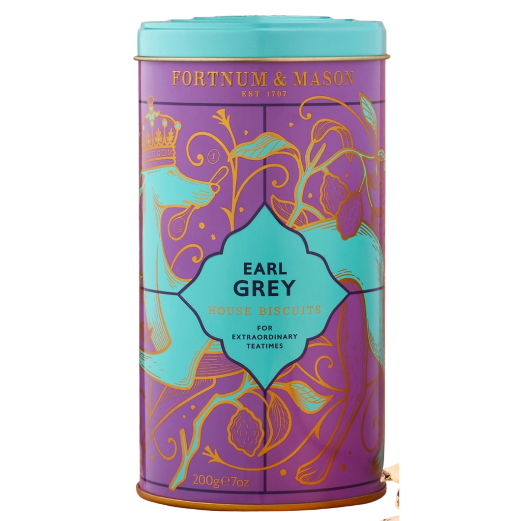 Fortnum & Mason House Earl Grey Biscuit Tin  200g